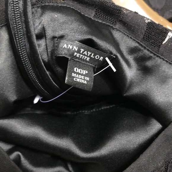 Ann Taylor Polka Dot Sheer Little Black Dress - Picture 6 of 8